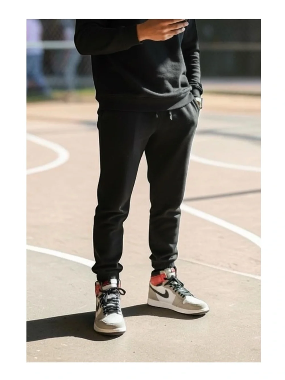 Nike ✔︎ Air Jordan 1 Retro Hi Top Basketball Shoes ✔︎ Light Smoke Grey ✔︎ 40.5